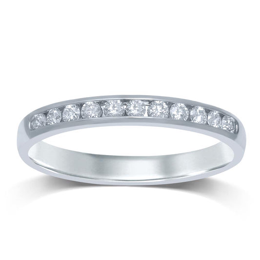 14K 0.27CT Diamond Ladies Band