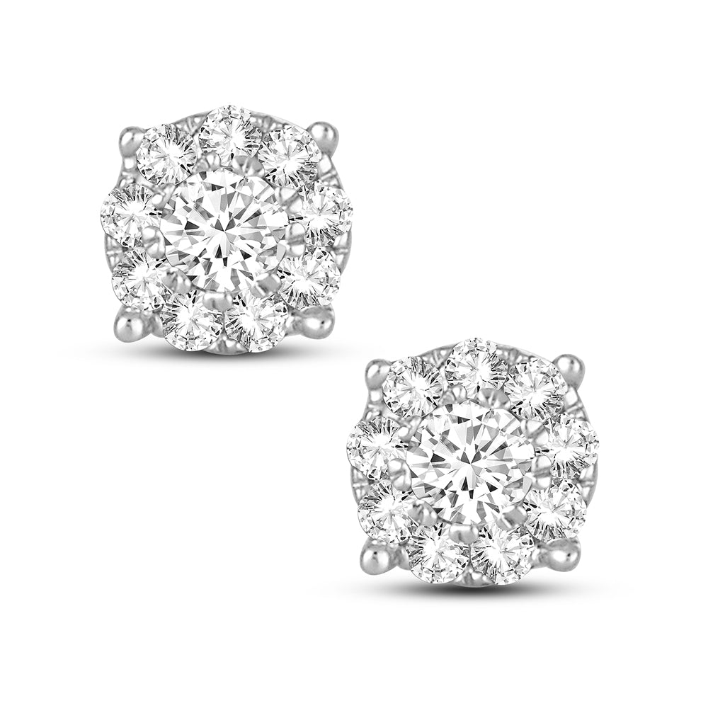14K 0.33CT Diamond Earrnig