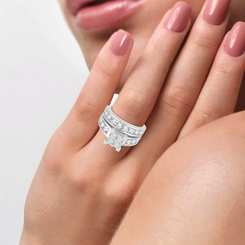 14K 3.00CT Diamond Bridal Ring