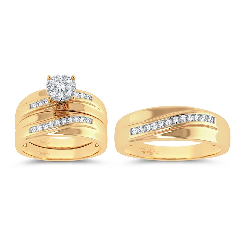14K 0.53CT Diamond Trio Set