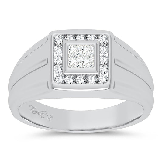 14K 0.50CT Diamond Mens Ring