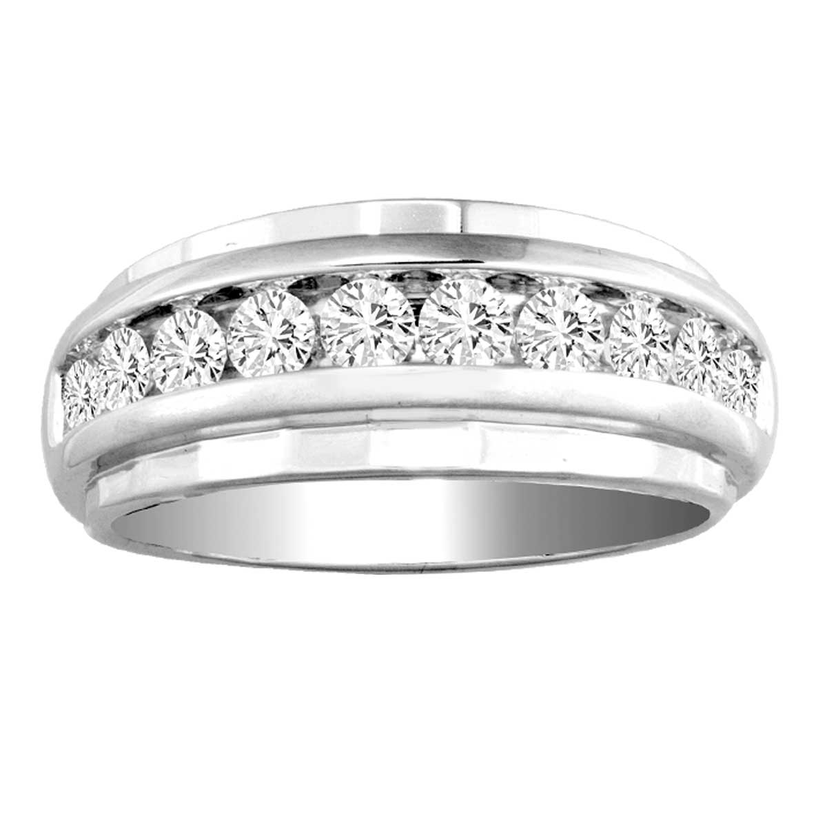14K 1.00CT Diamond Men's Band