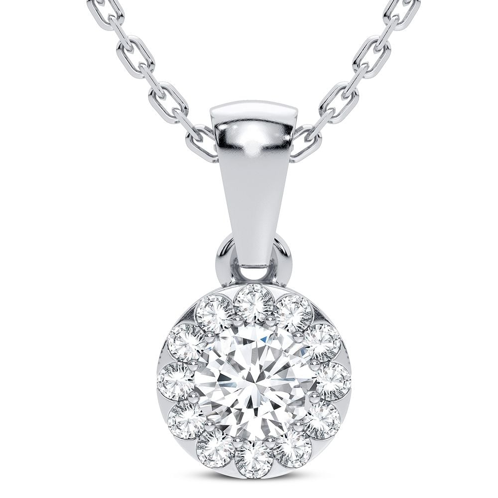 14K 0.27CT Diamond Pendant