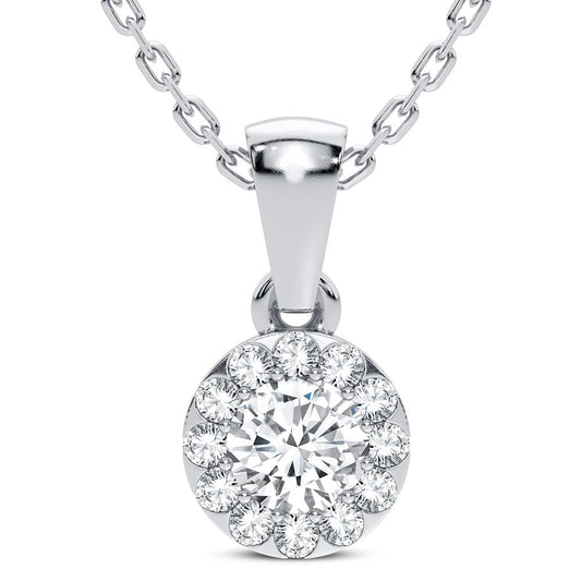 14K 0.27CT Diamond Pendant