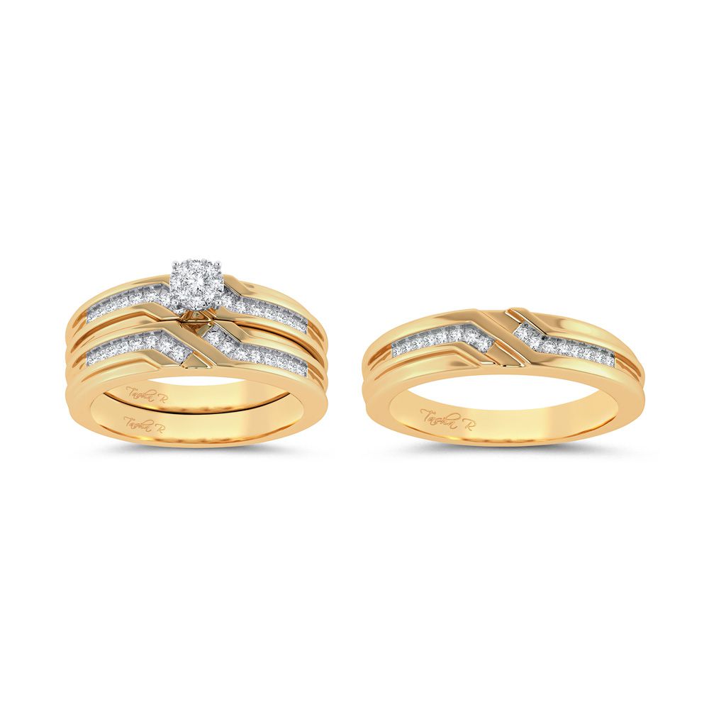 14K 0.35CT Diamond Trio Set