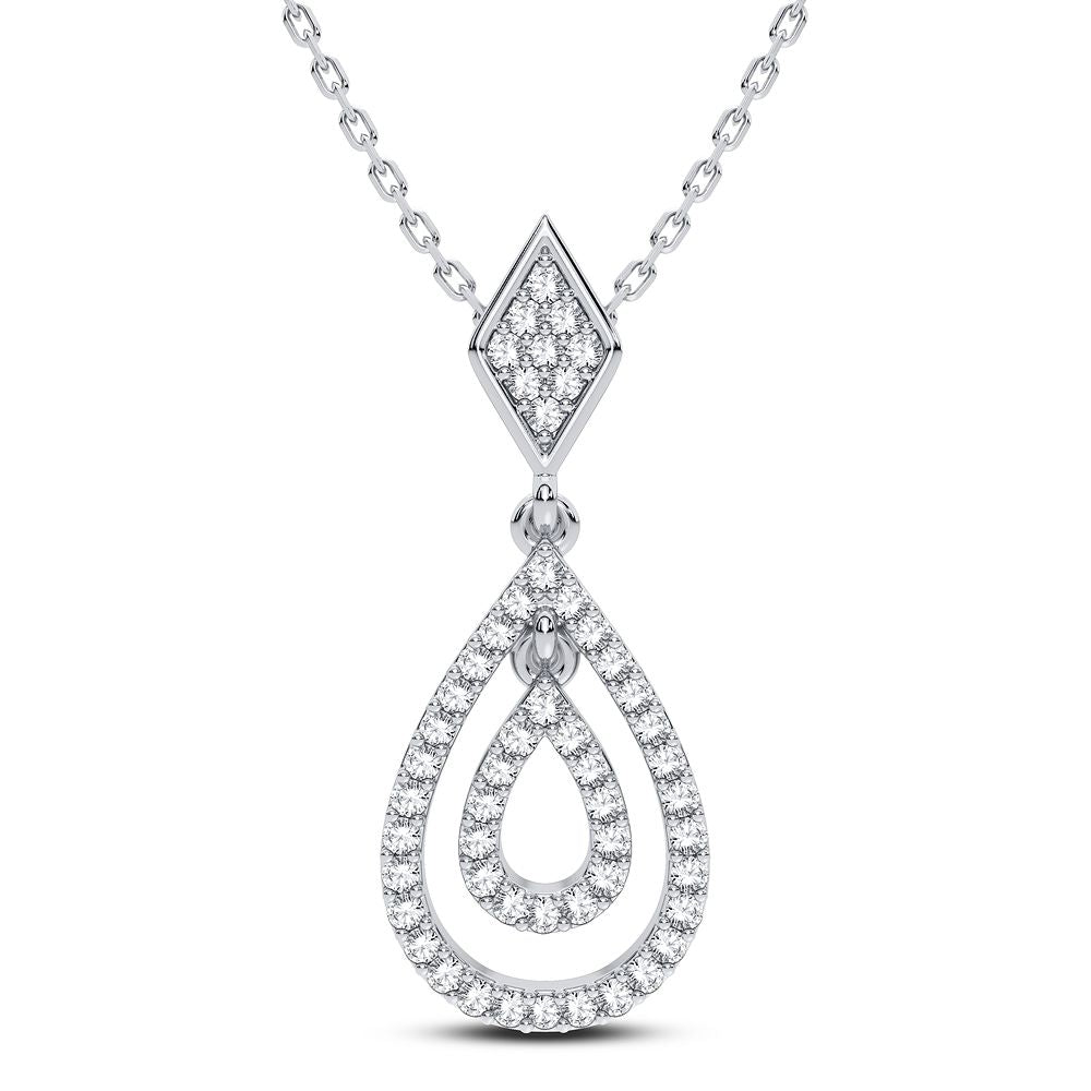 14K 0.19CT Diamond Pendant