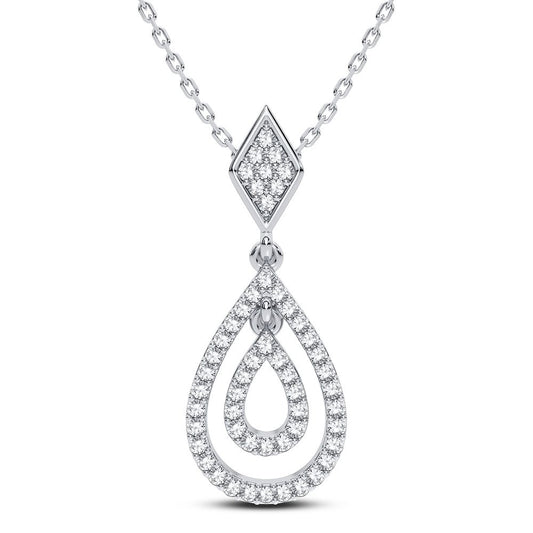 14K 0.19CT Diamond Pendant