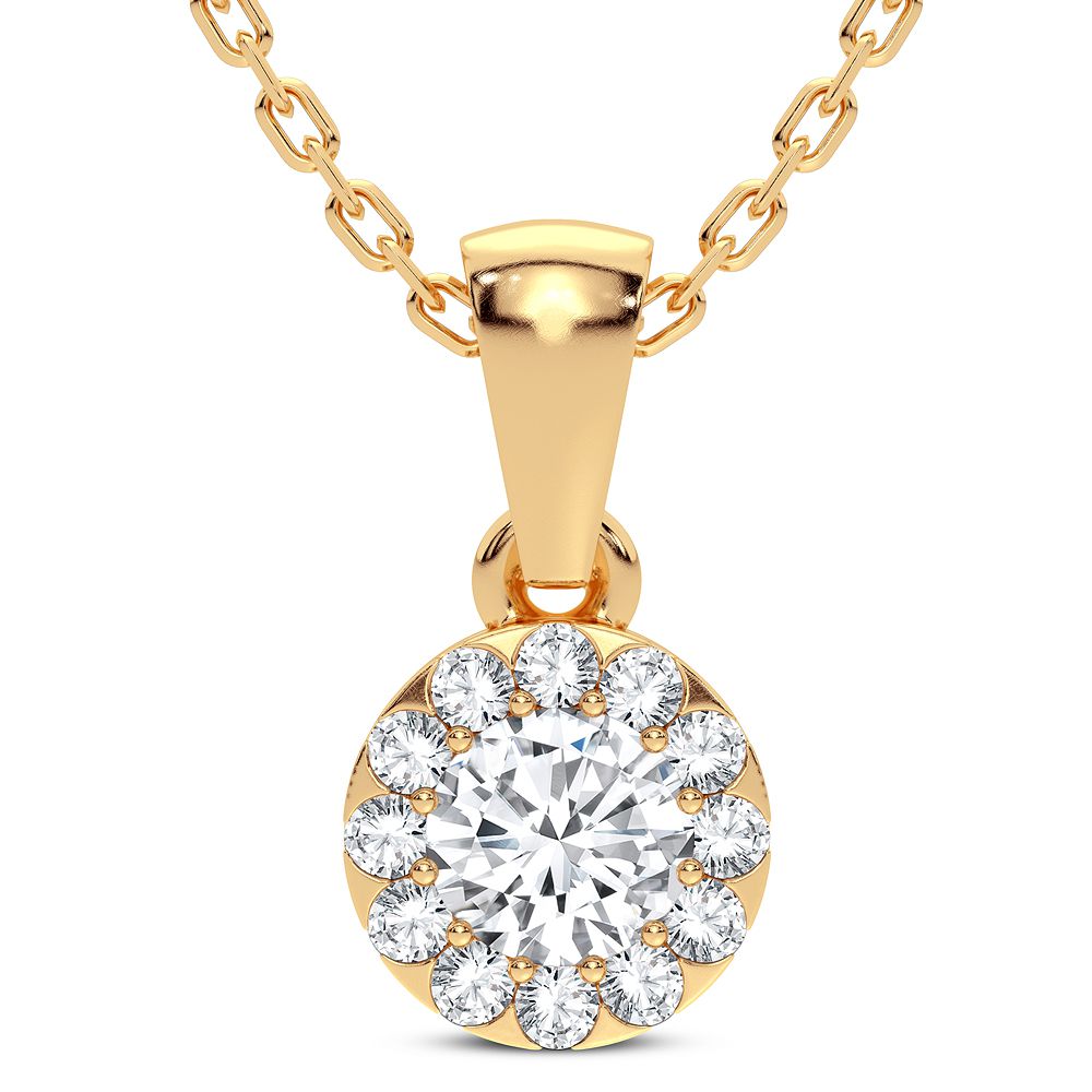 14K 0.27CT Diamond Pendant