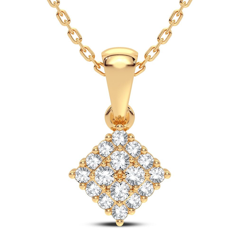 14K 0.16CT Diamond Pendant