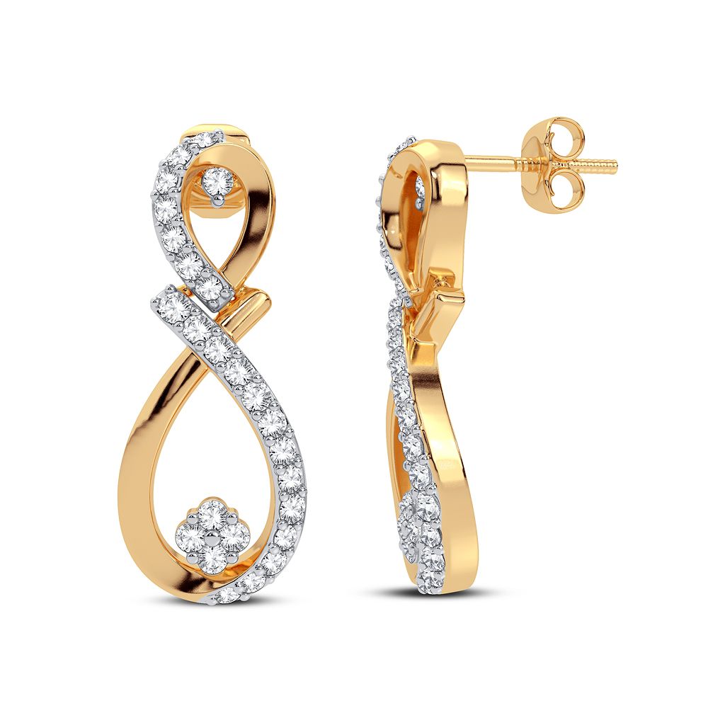 14K 0.50CT Diamond Earring