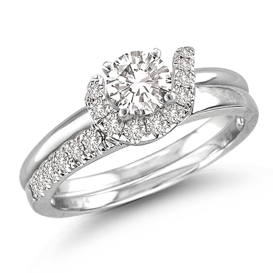 14K 0.26CT Diamond Enhancer Band.