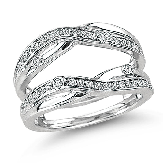 14K 0.33CT Diamond Ring Guard.