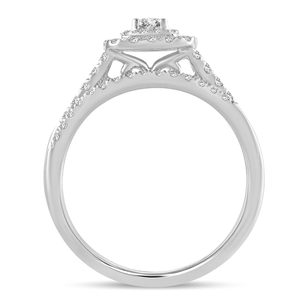 10K 0.50CT Diamond Bridal Ring