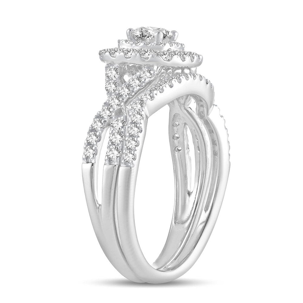 14K 1.00CT Diamond Bridal Ring