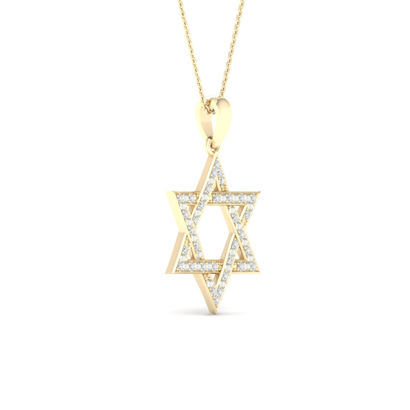 10K 0.10CT Diamond Pend