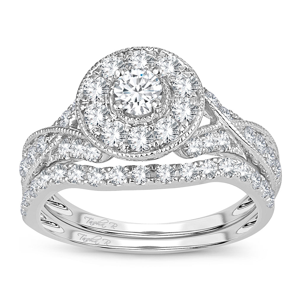 14K 1.00CT Diamond Bridal Ring