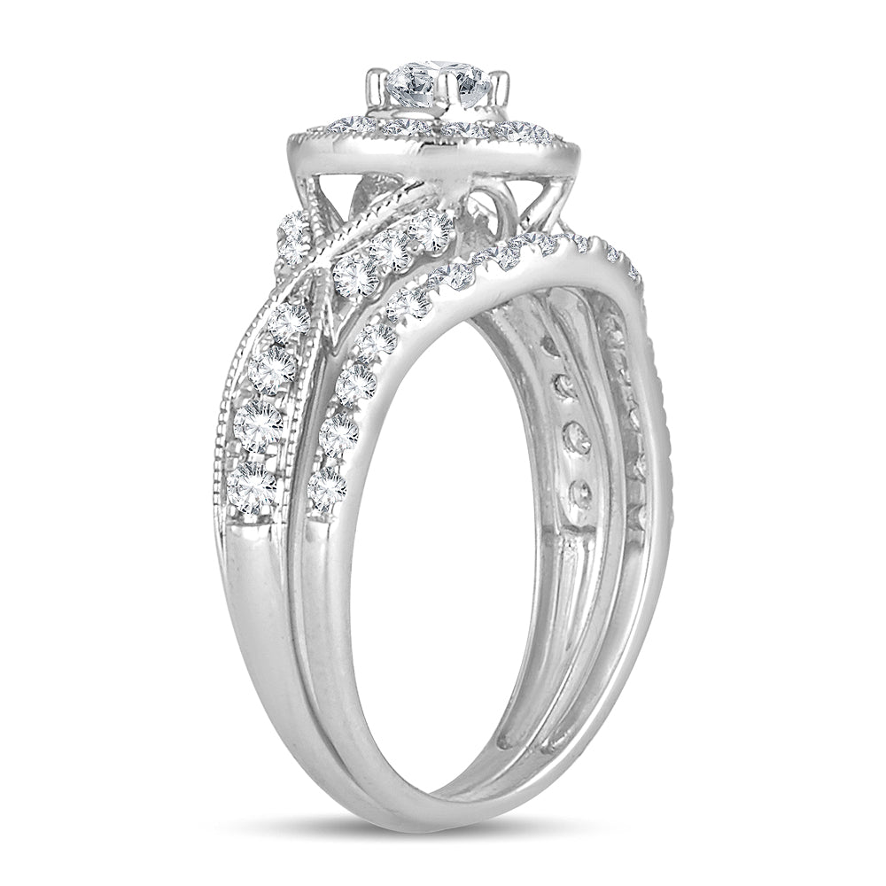 14K 1.00CT Diamond Bridal Ring