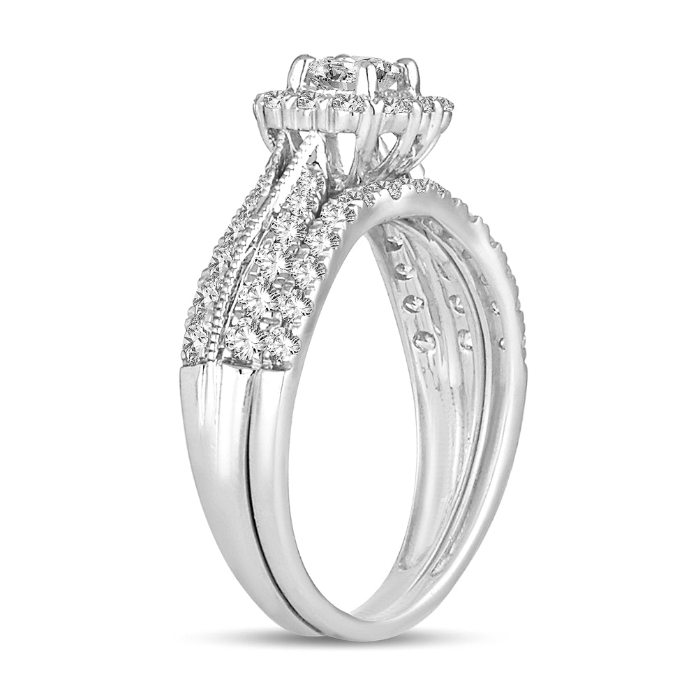 14K 1.00CT Diamond Bridal Ring