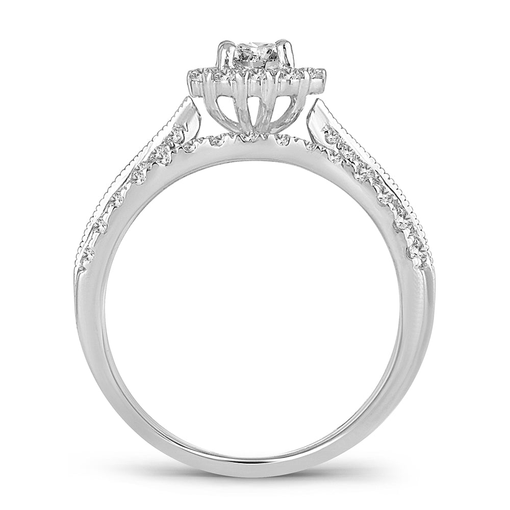 14K 1.00CT Diamond Bridal Ring