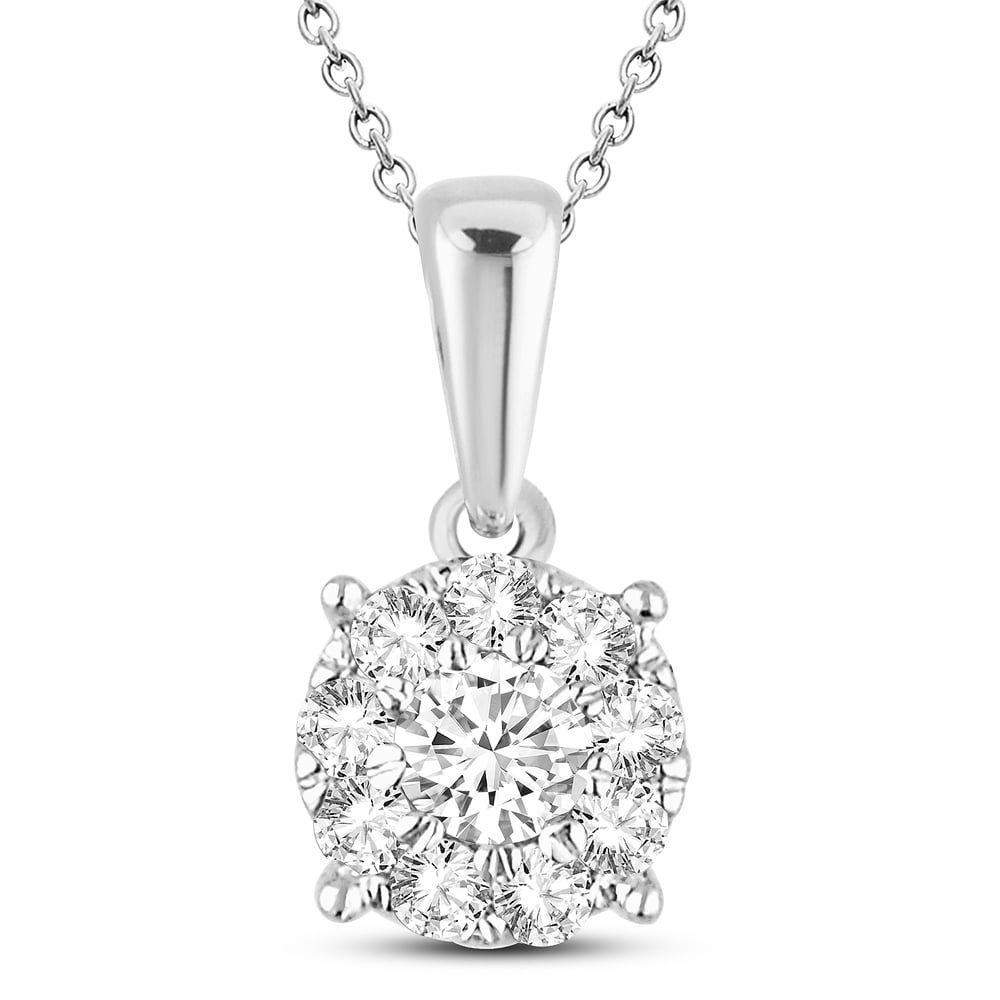 14K 0.25CT Diamond Pendant