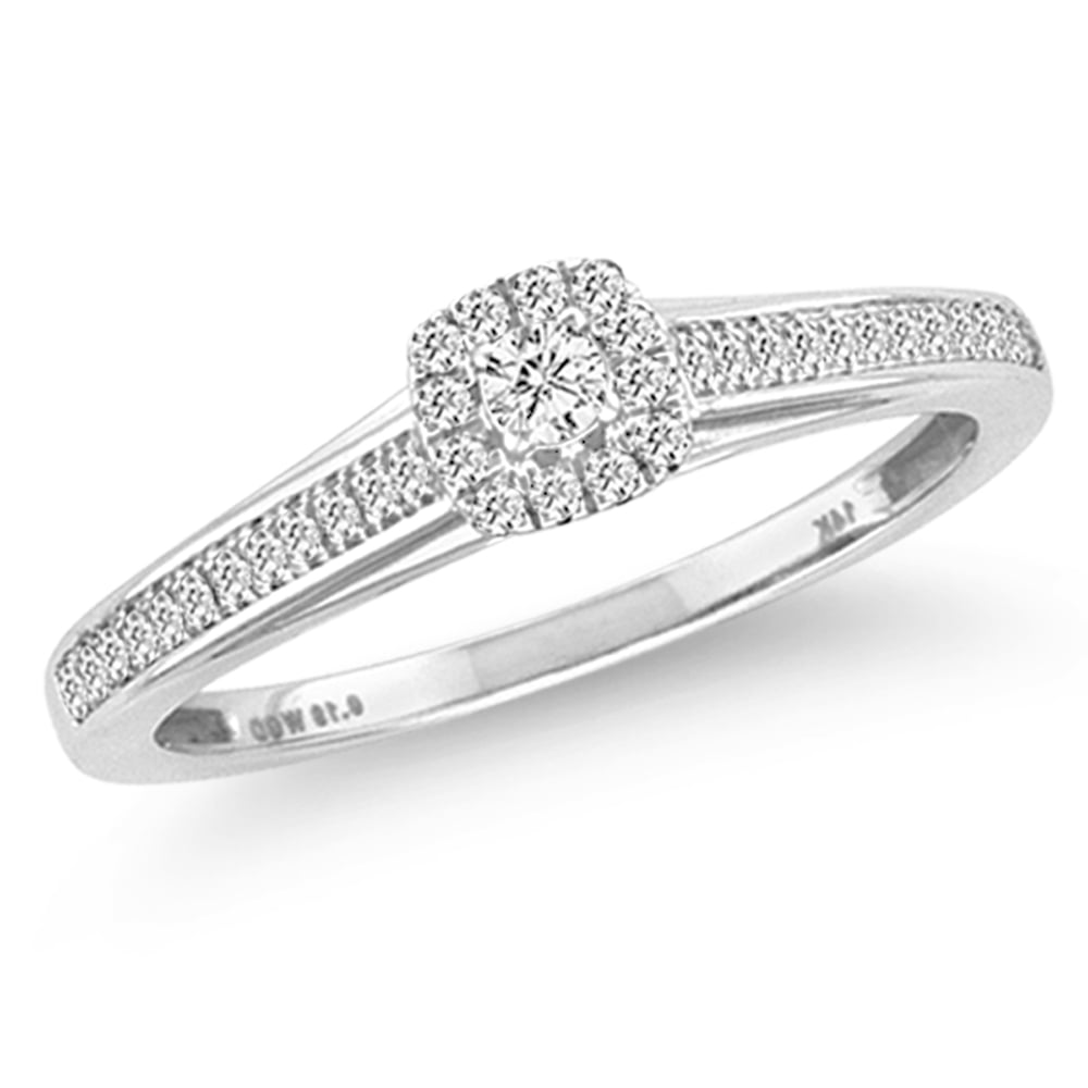 14K 0.19CT Diamond Ring