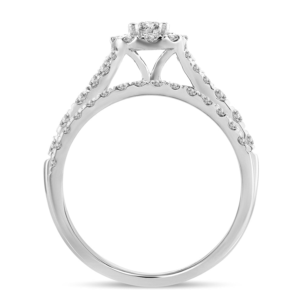 14K 1.00CT Diamond Bridal Ring
