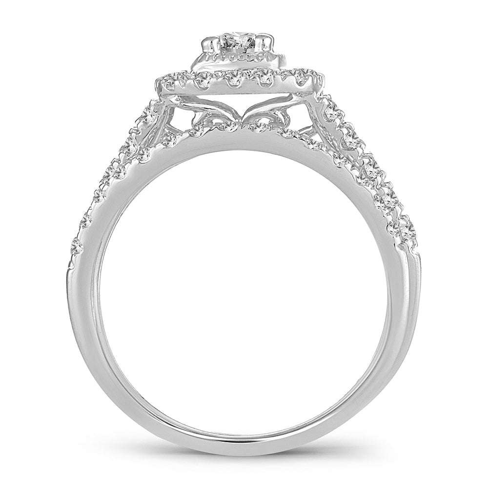 14K 1.00CT Diamond Bridal Ring
