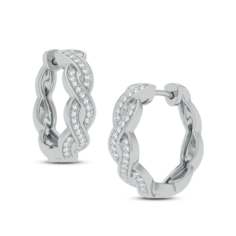 14K 0.16CT Diamond Earring