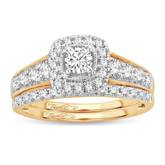 14K 1.00CT Diamond Bridal R4ing