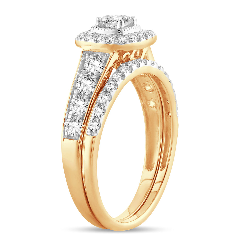 14K 1.00CT Diamond Bridal R4ing