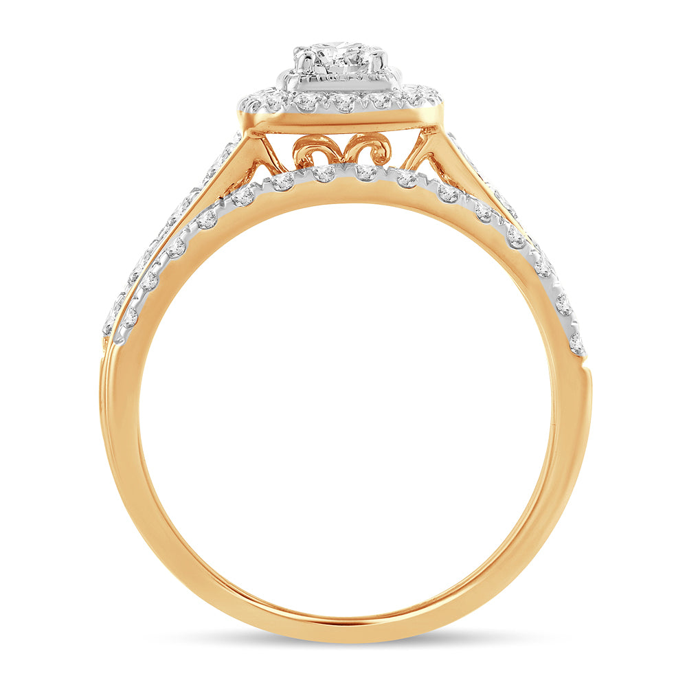 14K 1.00CT Diamond Bridal R4ing