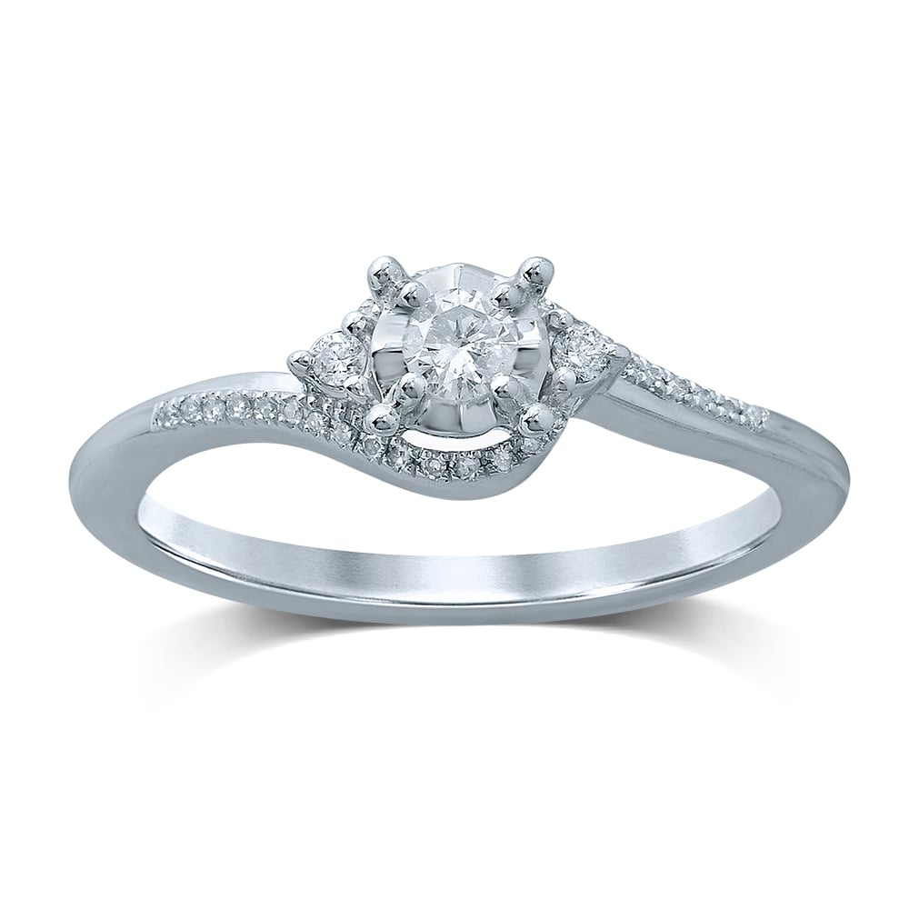 14K 0.19CT Diamond Ring