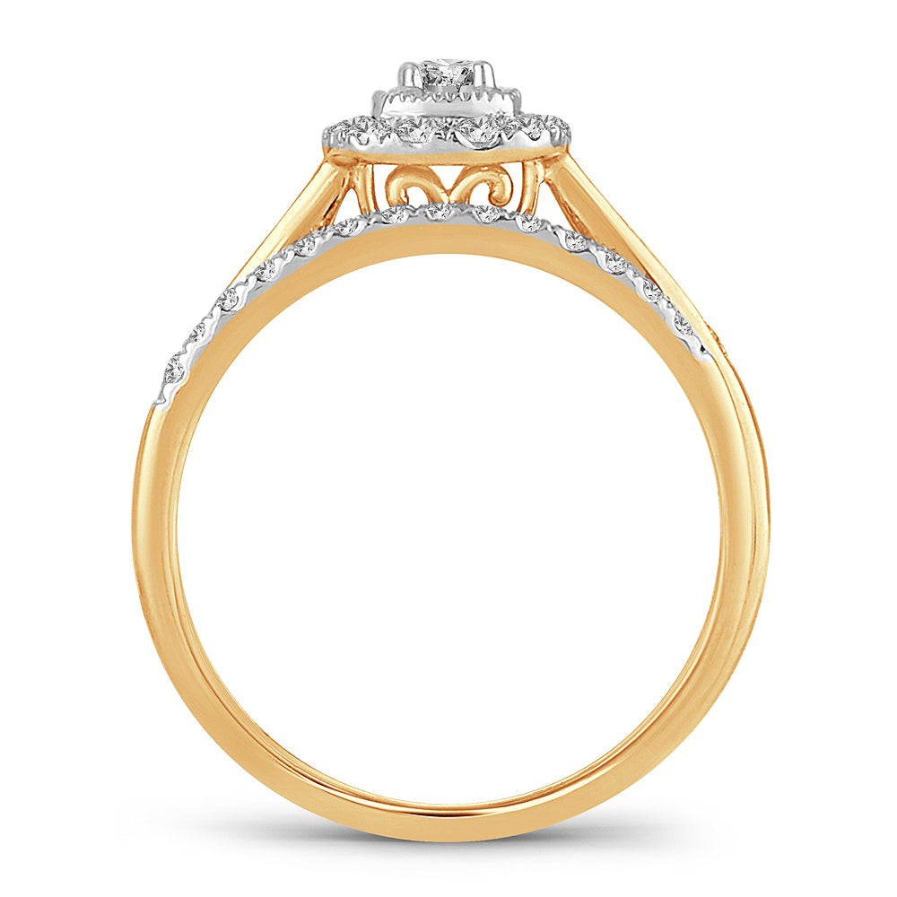 14K 0.33CT Diamond Bridal