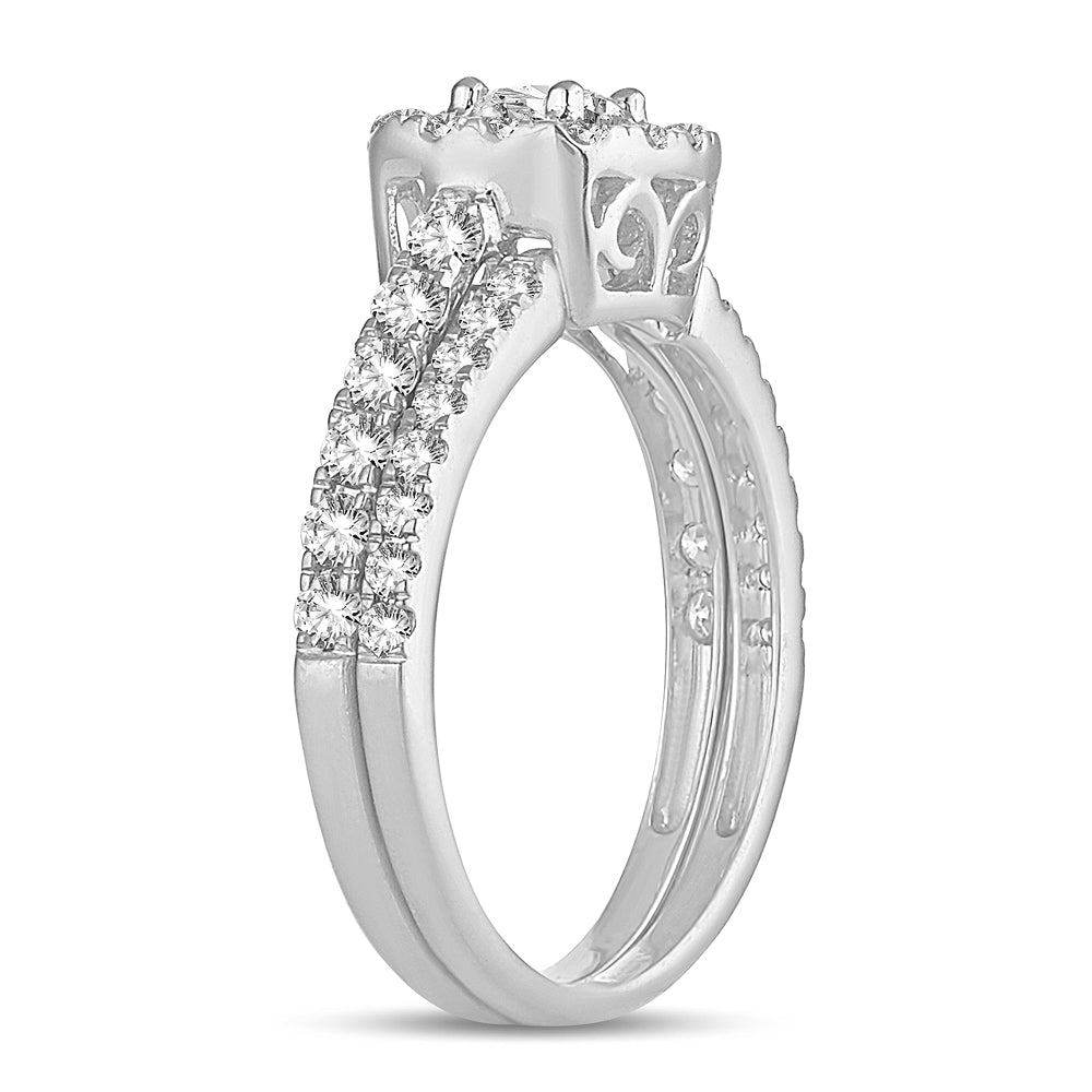 14K 1.00CT Diamond Bridal Ring