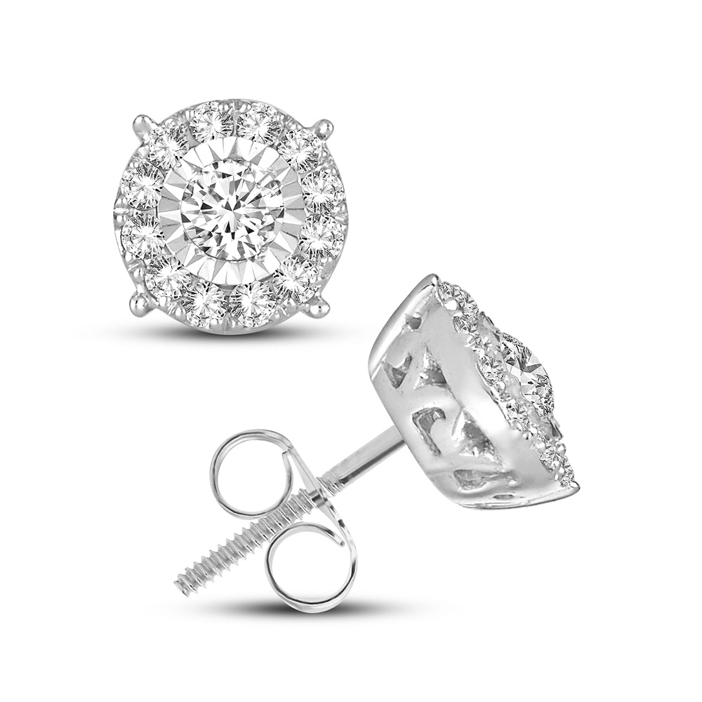 14K 0.75CT Diamond Earring