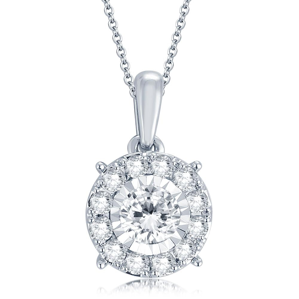 14K 0.50CT Diamond Pendant