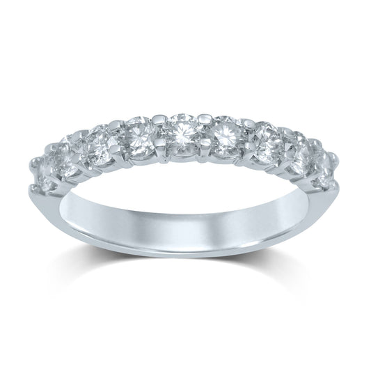 14K 0.27CT Diamond Band (9 Diamond Stones)