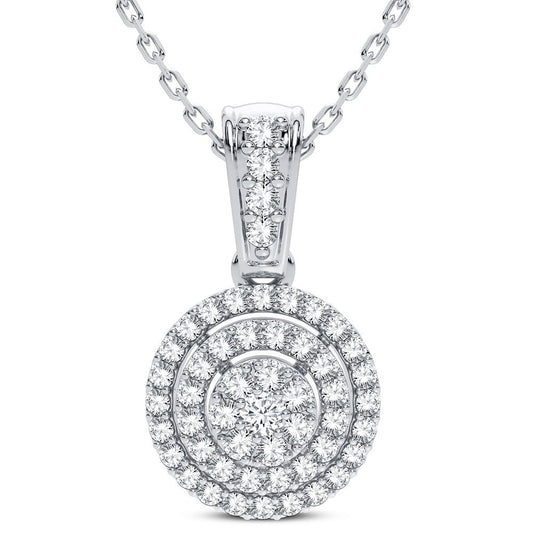 14K 0.25CT Diamond Pendant