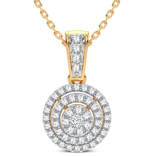 14K 0.25CT Diamond Pendant