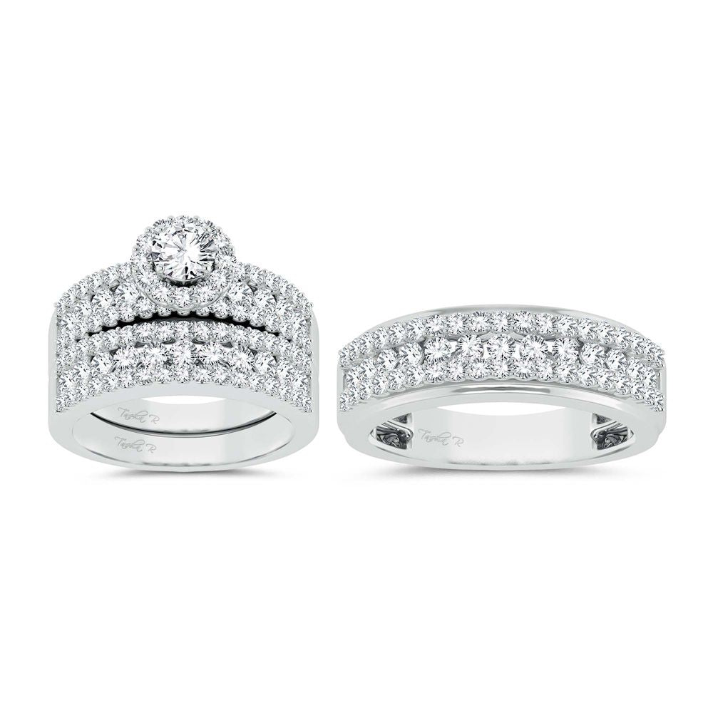 14K 3.01CT Diamond Trio Set