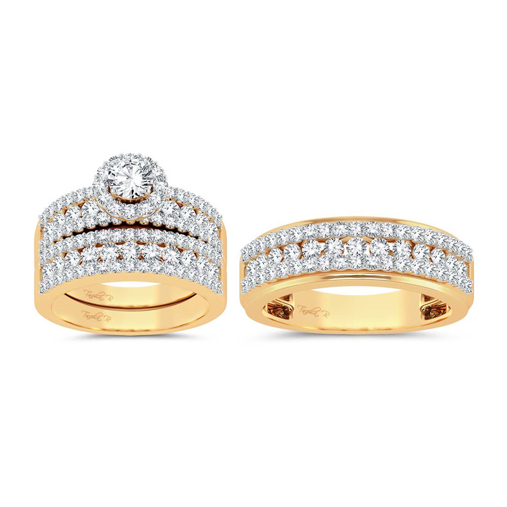 14K 3.01CT Diamond Trio Set
