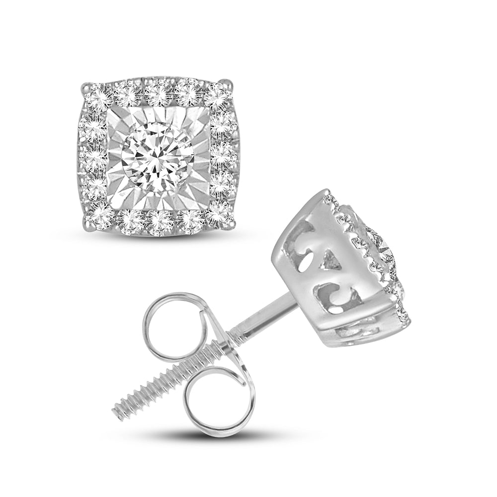14K 0.26CT Diamond Earring