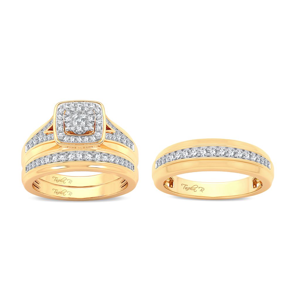 14K 0.70CT Diamond Trio Set