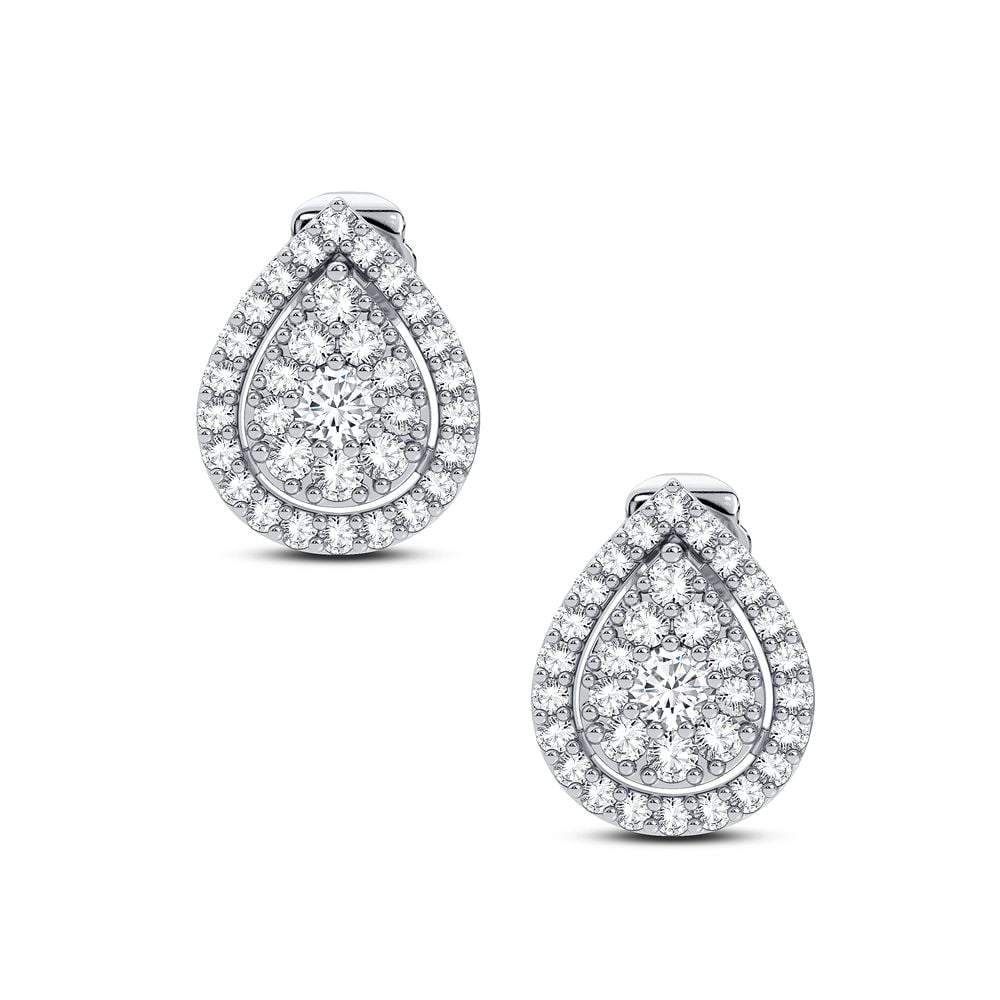 14K 0.31CT Diamond Earring