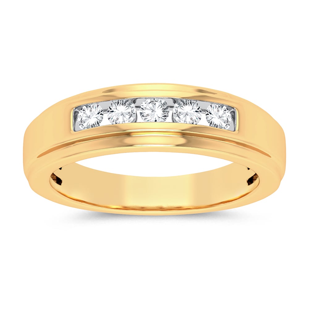 14K 0.50CT Diamond Mens Ring