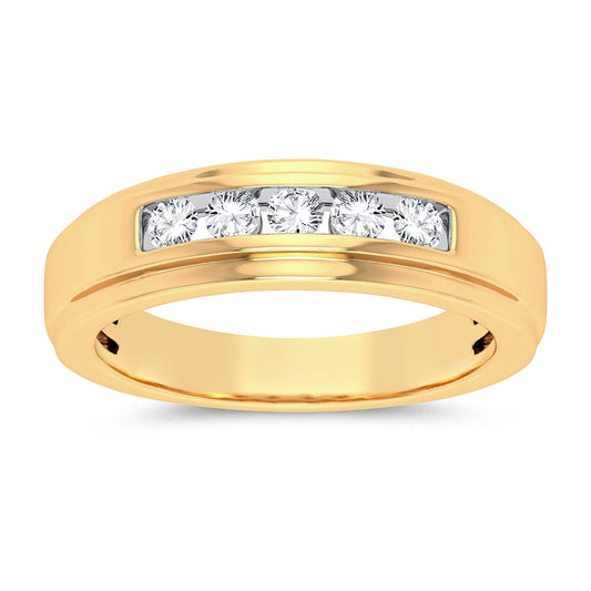 14K 0.50CT Diamond Mens Ring