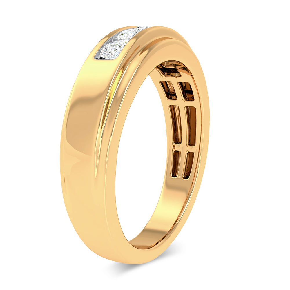 14K 0.50CT Diamond Mens Ring