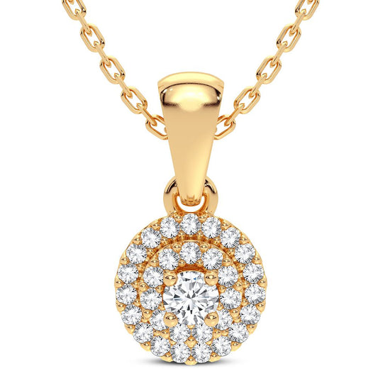 14K 0.15CT Diamond Pendant