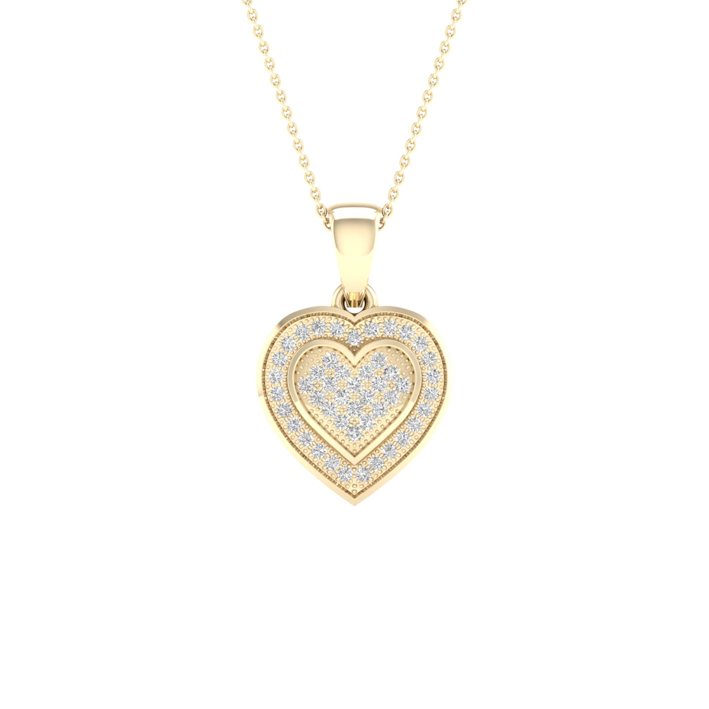 10K 0.15CT Diamond Pendant