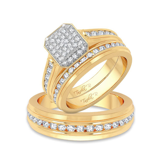 14K 1.42CT Diamond Trio Set